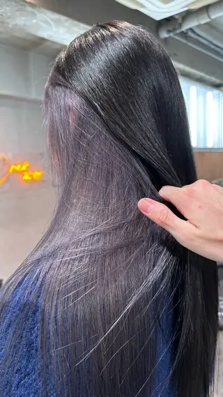 セミロング カラー お洒落カジュアル🍃 まなとのヘアスタイル