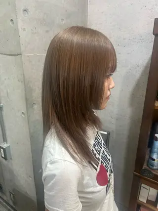 セミロング カラー 🌈キムラ ヒナタ🌈のヘアスタイル