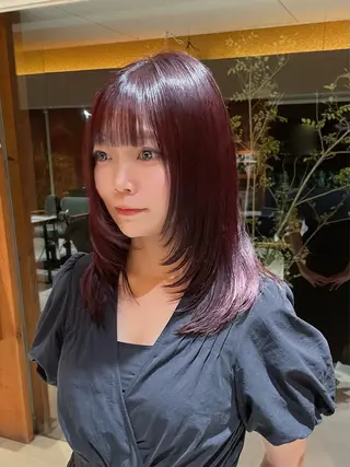 セミロング ひたち野うしく 古田 捷人のヘアスタイル