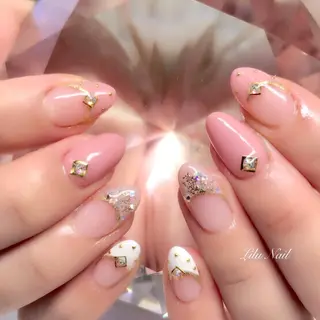 ネイル モチの良さ◉ フィルインネイル♡のネイルデザイン