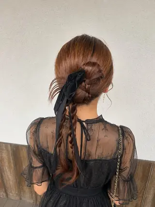 ロング 連下 愛唯のヘアスタイル