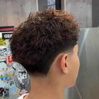ショート パーマ ヘアアレンジ メンズ MENIN メンズ サロン 望月 涼太のヘアスタイル