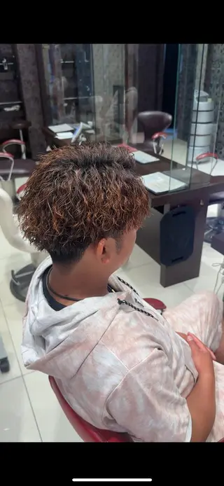 パーマ メンズ 益野 凌のヘアスタイル