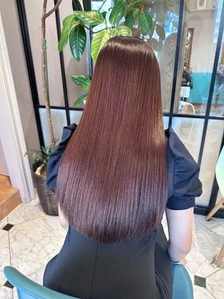 ロング レイヤー🇰🇷小顔 見せ顔周り💕トモミのヘアスタイル