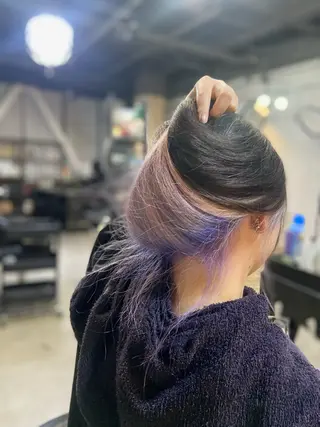 ロング カラー 難波 千夏のヘアスタイル