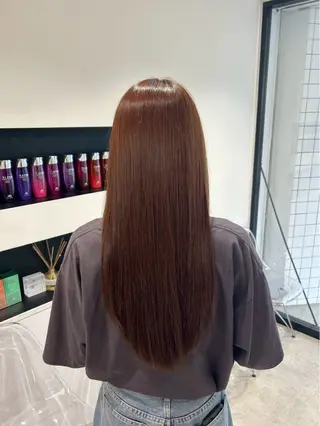 ロング カラー himari💜 酸性ストレートのヘアスタイル