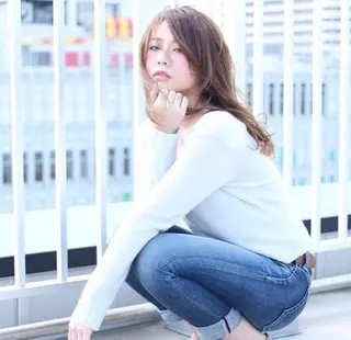 ロング カラー 【Lei】橋本孝太 レイヤー・美髪矯正のヘアスタイル