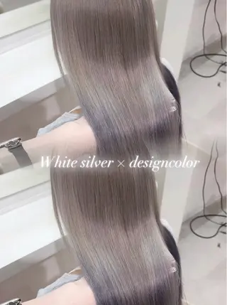 ロング カラー ヘアアレンジ メンズ 🩶透明感カラー 池袋/mei🩶のヘアスタイル