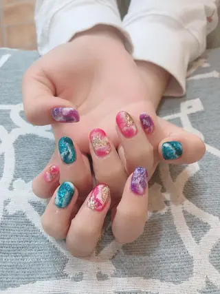 ネイル 🍒当日もOK🍒 𝑳𝑼𝑵𝑨花井のネイルデザイン
