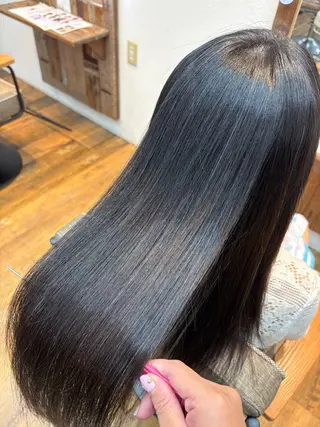 ロング レナ┊︎髪質改善 ┊︎シルクストレートのヘアスタイル