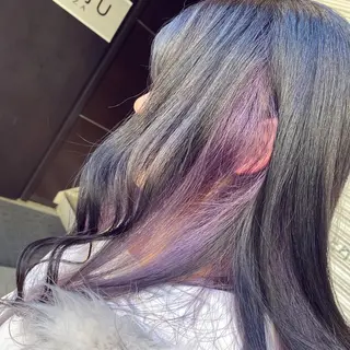 ロング カラー 銀座メンズ専門🖤 叶奈々のヘアスタイル