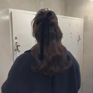 セミロング ヘアアレンジ makoto / 韓国風ヘア🎀🪄︎のヘアスタイル