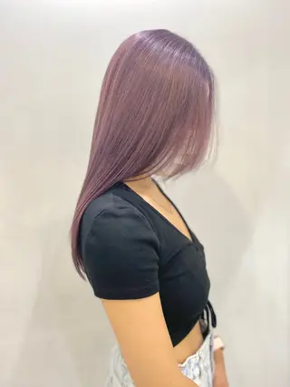 ロング カラー レイヤーカット 赤み消し　店長/大和のヘアスタイル