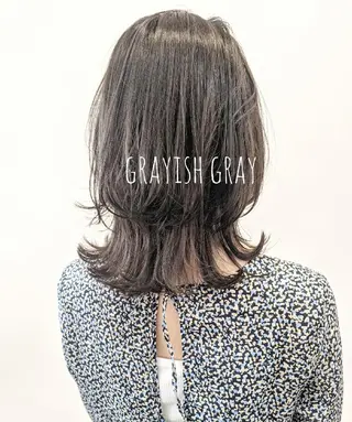 ミディアム カラー 葛西/矯正 大人っぽhair鈴木のヘアスタイル