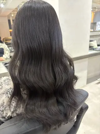 ロング カラー ヘアアレンジ 韓国透明感🇰🇷 SAKURAのヘアスタイル