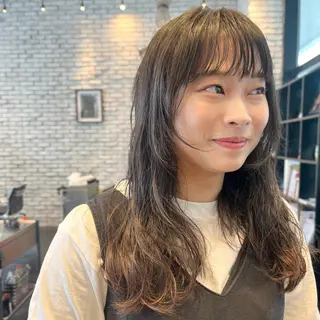 ロング パーマ 好光 優香のヘアスタイル