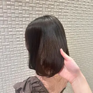 ミディアム 柔らかい縮毛矯正 Yu🫧銀座🩶のヘアスタイル