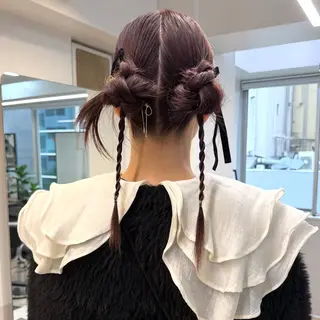 ヘアアレンジ マミ☁️ヘアセット /お呼ばれヘア/銀座のヘアスタイル