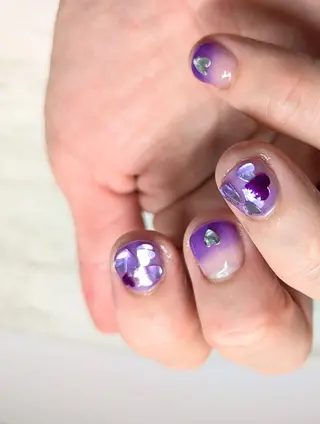 ネイル imaichise 🧡💜推しネイルのネイルデザイン