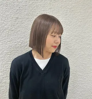 ショート カラー ヘアアレンジ/ベー ジュchiakiのヘアスタイル