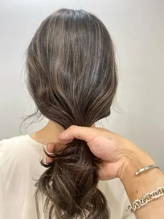 ロング カラー レイヤーカット 赤み消し　店長/大和のヘアスタイル
