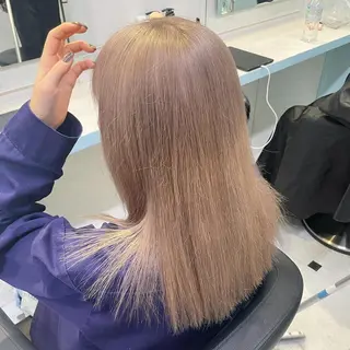 ミディアム 【美髪矯正/絹髪】 🎀hinano🎀のヘアスタイル