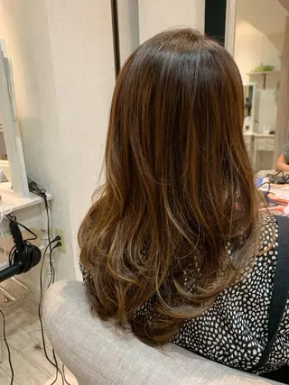 ロング period. ほりはるかのヘアスタイル