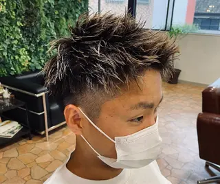 メンズ 船橋駅フェザーパーマ ニュアンスパーマ保立のヘアスタイル
