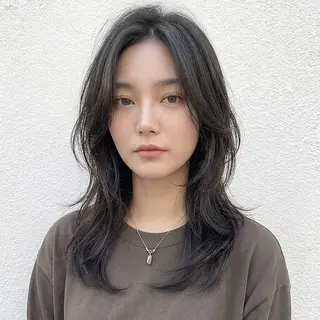 セミロング レイヤーカット/韓国 🤎きのした いちかのヘアスタイル
