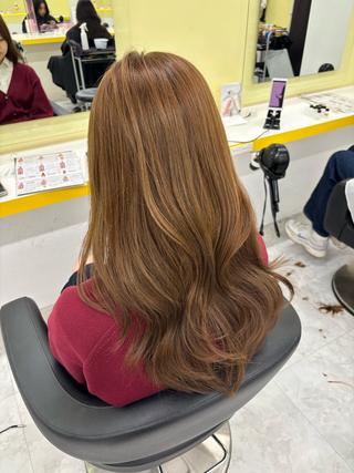 ロング カラー 暖色✖️韓国ヘア 🥀SAHO🥀のヘアスタイル