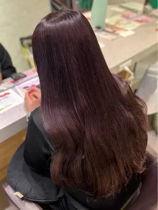 ロング 彩菜/透明感艶カラー /赤み消しカラーのヘアスタイル