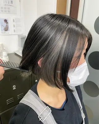 ミディアム 番口 真七斗のヘアスタイル