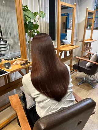 ロング パーマ RINNO🌷透明感 カラー/髪質改善のヘアスタイル