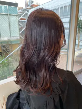セミロング カラー ✨️今だけ無料✨️ 鶴田みなみのヘアスタイル