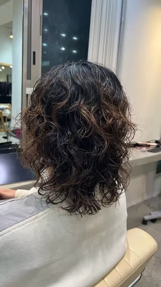 ミディアム パーマ Matsunaga Rihoのヘアスタイル