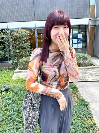 ミディアム カラー パーマ ヘアアレンジ メンズ キッズ ネイル マツエク・マツパ アイブロウ tatsumi/ボブ ウルフ/レイヤーのヘアスタイル