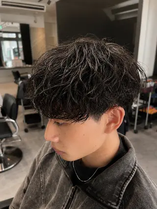 ショート パーマ メンズ 🌀メンズパーマ特化 名古屋/shu🌀のヘアスタイル