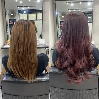 ミディアム カラー ヘアアレンジ FAAM Tsuneのヘアスタイル