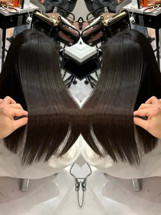 ロング カラー 🩵レイヤー✖︎ 髪質改善🩵リョウヤのヘアスタイル