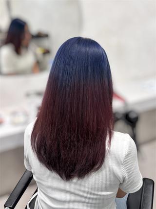 ロング カラー 垢抜けダブルカラー/ ボブ AYAKAのヘアスタイル