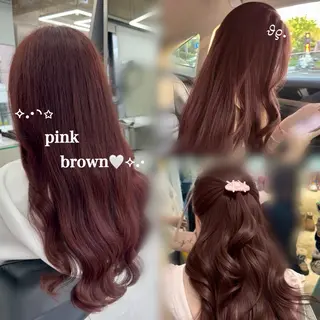 ロング エクステ|カラー| Futaba🎀♡のヘアスタイル