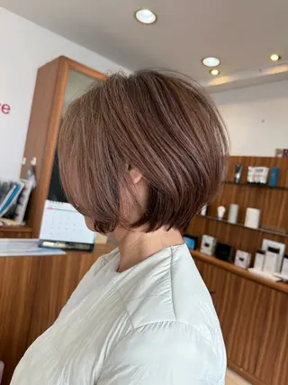 ショート 髪質改善×白髪ぼかし 美容師✂️武澤龍賀のヘアスタイル