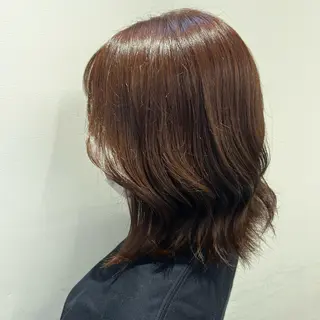 ミディアム カラー おくだ りお /ハイトーンカラーのヘアスタイル