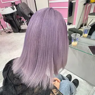 ミディアム カラー ブリーチ⏳艶カラー Natsukiのヘアスタイル