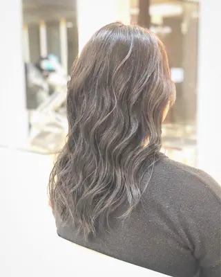 ロング カラー 大西 涼のヘアスタイル