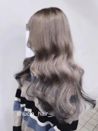 カラー ヘアアレンジ ロング エクステ7:30〜 LuciA\5900のヘアスタイル