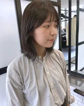 セミロング カラー 暖色カラー/ピンク カラー/HARUKAのヘアスタイル