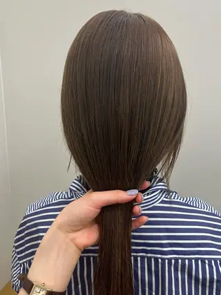 セミロング ヘアアレンジ 韓国好き🇰🇷 美容師MIKUのヘアスタイル