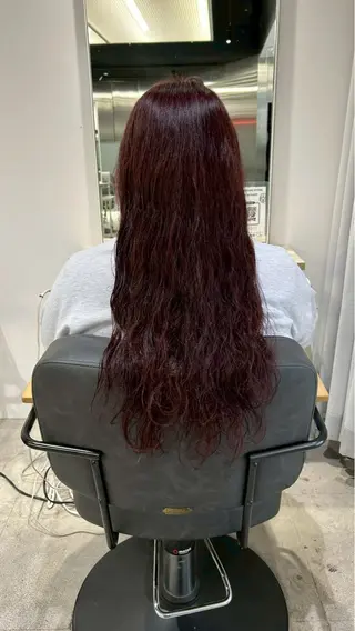 ロング カラー himari💜 酸性ストレートのヘアスタイル