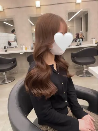 ロング 🤍透明感カラー/ 韓国レイヤー🤍のヘアスタイル